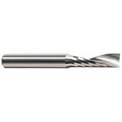 Square End Mill, 1/4 in Diameter Cutter, 3/4 in Length of Cut, 1 Flutes, 1/4 in Shank Diameter, 2-1/2 in Overall Length