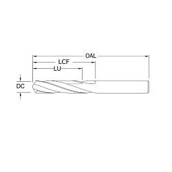 KYOCERA SGS Precision Tools SGS® 51101 Jobber Length Drill Bit, 1/64 in Drill Size - Fraction, 0.0156 in Drill Size - Decimal Inch, 118 deg Point, Micro Grain Solid Carbide, Uncoated, No Through Coolant (Yes/No)