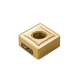 Kennametal® 1160179 Chip Control Insert, CNMG Insert, 432 Insert, 80 deg Rhombic Shape, Negative Rake, Neutral Cutting, Carbide, Manufacturer's Grade: KC850