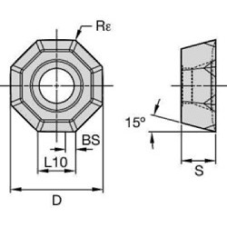 Kennametal® 5656499 Milling Insert, 0.5040 in Insert