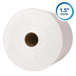 Kimberly-Clark Professional™ Scott® Essential 01005 Paper Towel Roll, Recycled Hardwound, 8 in, 1 Ply, Paper, White, 8 in Width