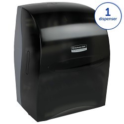 Kimberly-Clark Professional™ 09990 Towel Dispenser, Manual, 10.2 in Overall Length, Wall Mount, Plastic, Smoke