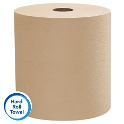 Kimberly-Clark Professional™ Scott® 17713 Paper Towel Roll, Recycled Fiber Hard, 8 in, 1 Ply, Paper, Brown, 8 in Width