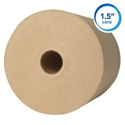 Kimberly-Clark Professional™ Scott® 17713 Paper Towel Roll, Recycled Fiber Hard, 8 in, 1 Ply, Paper, Brown, 8 in Width