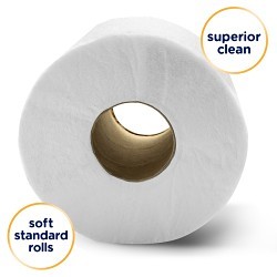 Kimberly-Clark Professional™ Cottonelle® Professional 21400 Paper Towel Roll, Standard Toilet, 2 Ply, Paper, White, 4.09 in Width