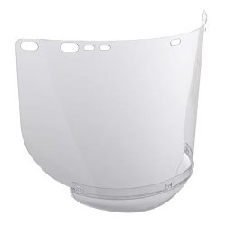 Kimberly-Clark Professional™ Jackson Safety 29062 Hard Hat Face Shield, Window, For Use With: Mfr. No. 29077; Any Jackson Safety Head Gear, Clear Visor, Polycarbonate Visor, 8 in Visor Height, 15-1/2 in Visor Width, 0.04 in Visor Thickness