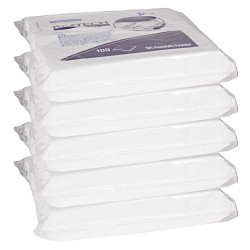 Kimtech* 06179 W5 Critical Task Dry Wiper, 100 Wipes, 9 in W, 50% Rayon/50% Polyester Spunlace, White