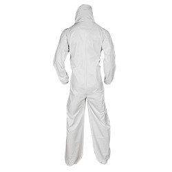 KleenGuard™ 49124 A20 Breathable Lightweight Disposable Coverall, XL, White, SMS Fabric, 29-3/4 in Chest, 32 in L Inseam