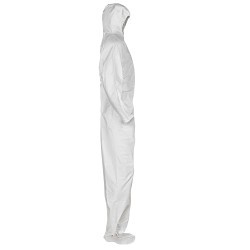 KleenGuard™ 49124 A20 Breathable Lightweight Disposable Coverall, XL, White, SMS Fabric, 29-3/4 in Chest, 32 in L Inseam