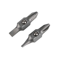 Klein® 32412 Point Size #2, 3/16 in Point, Phillips, Slotted Point, 2/PK