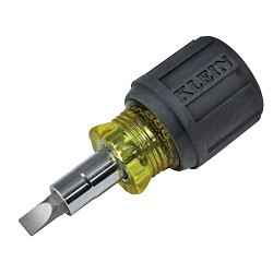 Klein® 32561 Multi-Bit Screwdriver / Nut Driver, Metric, Cushion Grip, Yellow/Black, No Magnetized Tip