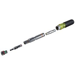 Klein® 32807MAG 7-in-1 Multi-Bit Screwdriver/Nutdriver, 1/4 in, 5/16 in, 11/32 in, 3/8 in, 1/2 in, 7/16 in, 9/16 in, Cushion Grip Handle, Black Handle, Yes Magnetized Tip