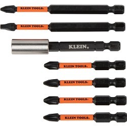 Klein® 33801 Driver Bit Set, 40 Pieces, S2 Tool Steel