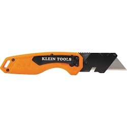 Klein® 44302 Folding Utility Knife, Steel Blade, 1 Blades Included, 6.9 in OAL