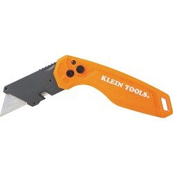 Klein® 44302 Folding Utility Knife, Steel Blade, 1 Blades Included, 6.9 in OAL