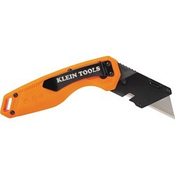 Klein® 44302 Folding Utility Knife, Steel Blade, 1 Blades Included, 6.9 in OAL