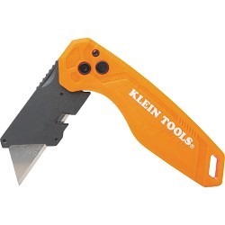 Klein® 44302 Folding Utility Knife, Steel Blade, 1 Blades Included, 6.9 in OAL