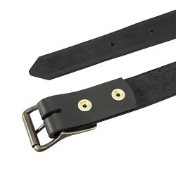 Klein® 5202L Heavy Duty General Purpose Belt, Size L, Leather, Black