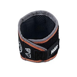 Klein® Tradesman Pro™ 55895 Magnetic Wristband, Magnetic, 0.75 in W x 13.25 in L x 4 in H, Adjustable Closure, Black with Orange/Gray