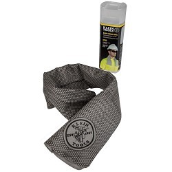 Klein® 60093 Cooling Towel, 29-1/2 in Length, 13 in Width, PVA, Gray