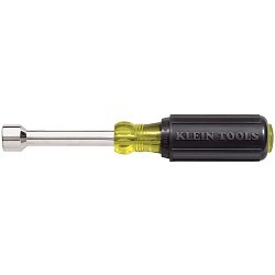 Klein® 630-3/8 Nutdriver, SAE, 3/8 in, Cushion Grip Handle, No Magnetized Tip