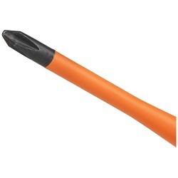 Klein® 6934INS Slim-Tip Screwdriver, #2 Phillips® Point, 8.31 in OAL, Rubber Handle, ASTM F-1505-16, IEC 60900:2018