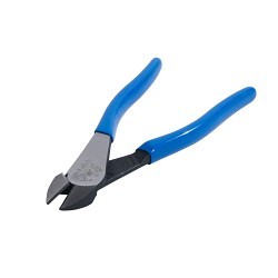 Klein® D2000-28 Diagonal Cutting Plier, 0.83 in L x 1.25 in W x 0.49 in THK Jaw, 7.98 in Overall Length, Diagonal/High Leverage Cut Type, Steel Jaw, No Insulated