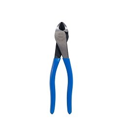 Klein® D2000-28 Diagonal Cutting Plier, 0.83 in L x 1.25 in W x 0.49 in THK Jaw, 7.98 in Overall Length, Diagonal/High Leverage Cut Type, Steel Jaw, No Insulated