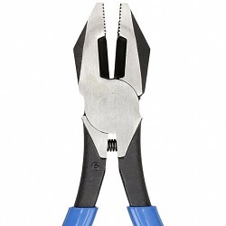 Klein® D2000-7CST Ironworker's Cutting Plier, 1-9/32 in LG x 1-5/32 in WD x 1-9/32 in THK Jaw, Tool Steel Jaw, 9-1/4 in Overall Length