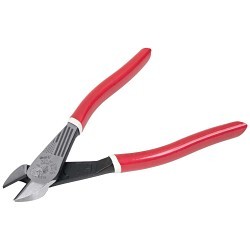 Klein® D2288RWB Diagonal Cutting Plier, 1.02 in Nominal Capacity, 0.81 in L x 1.19 in W x 0.81 in Thk Jaw, 8.06 in Overall Length, Standard Cut Type, Steel Jaw, No Insulated