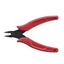 Klein® D2755 Diagonal Cutting Plier, 0.2 in Nominal Capacity, 0.45 in L x 0.26 in W x 0.09 in THK Jaw, 5.05 in Overall Length, Flush Cut Type, Steel Jaw, No Insulated