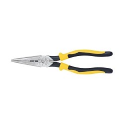 Klein® J203-8N Needle Nose Plier, 2.32 in Jaw Length, 1.02 in Jaw Width, Steel Jaw, 8.42 in Overall Length