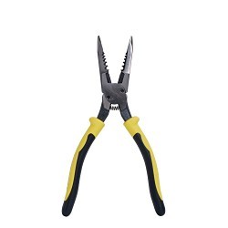 Klein® J206-8C Wire Stripper, All-Purpose, 8-5/8 in Overall Length, 8-16 AWG Solid, 10-18 AWG Stranded For Max Wire Thickness