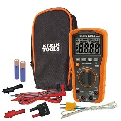 Klein® MM600 Digital Multimeter, 1000 VAC/VDC, 10 A, 40 mOhm, 1000 VAC, 1000 VDC, 10 A, 40 MOhm, 4000 Count LCD