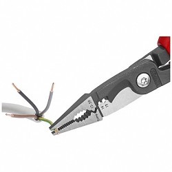 Knipex® 13 82 8 Crimper, 3/8 inW Jaw, 8 in Overall Length