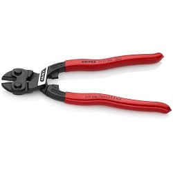 Knipex® CoBolt® 71 31 200 Compact High Leverage Bolt Cutter, 1/4 in Dia Soft, 13/64 in Dia Medium Hard, 5/32 in Dia Hard, 9/64 in Dia Piano Wires Cutting, 8 in OAL, Center Cut, Chrome Vanadium Steel Jaw