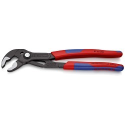 Knipex® Cobra® 87 02 250 SBA Box Joint Fully Fledged High Tech Water Pump Plier, 2 in Nominal, 1-1/4 in L x 1/1-8 in W CRV Steel V-Shape Jaw, Serrated Jaw Surface, 10 in OAL