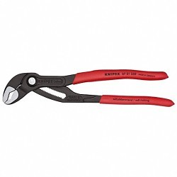 Knipex® 87 01 250 Tongue and Groove Plier, Tongue & Groove, 1-1/4 in L x 1-1/4 in W Jaw, No Insulated Grip, 10 in Overall Length, No Non-Sparking