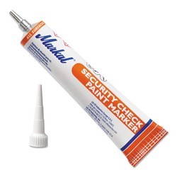 LA-CO® Markal® 434-96674 Liquid Paint Marker, Extended Plastic Tip, Orange