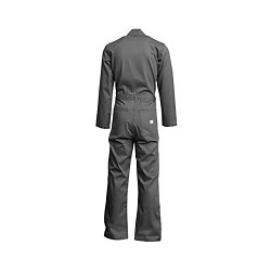 LAPCO FR™ FR CVEFR7GY-2XL RG Economy Coverall, 2X-Large, Gray, 100% Cotton