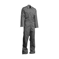 LAPCO FR™ FR CVEFR7GY-2XL RG Economy Coverall, 2X-Large, Gray, 100% Cotton