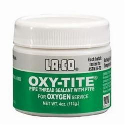 LA-CO® 042805 OXY-TITE® Pipe Thread Sealant, 4 oz, White