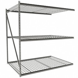 LYON® DD67315W Bulk Storage Rack, 72 in Overall Height, 72 in Overall Width, 48 in Overall Depth, 3 Shelves, 10000 lb, Dove Gray