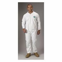 Lakeland® TG412-L Disposable Coverall, L, White, MicroMax®, 44 to 46 in Chest, 29 in L Inseam