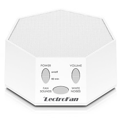 LectroSound ASM1007-FFP Fan Sound & White Noise Machine, White