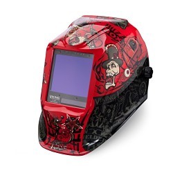 Lincoln Electric® K3101-4 Welding Helmet, 5 - 13 Lens Shade, Graphics: Mojo, Black, 3.74 x 3.34 in Viewing Area