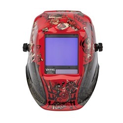 Lincoln Electric® K3101-4 Welding Helmet, 5 - 13 Lens Shade, Graphics: Mojo, Black, 3.74 x 3.34 in Viewing Area