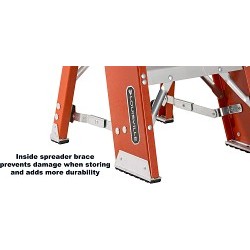 Louisville® 443-FY8002 Step Stand, 24 in Ladder Height, 375 lb Load, Fiberglass, 2 Steps