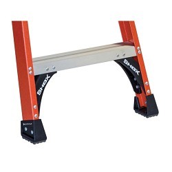 Louisville® FXP1806HD Platform Stepladder, 8.5 ft Ladder Height, 375 lb Load, Fiberglass, 14-1/2 in Platform Width