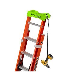 Louisville® L-3022-20PT Extension Ladder, 20 ft Overall Length, 300 lb Load, Fiberglass